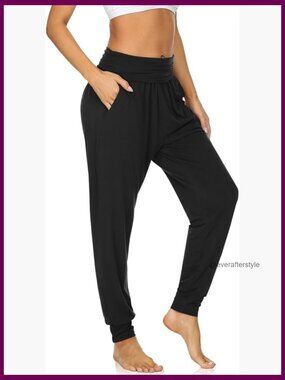 Cozy Yoga Joggers Pants Loose Workout Sweatpants Comfy Lounge Pants with Pockets